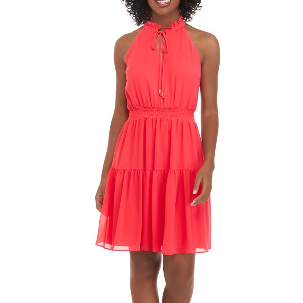 VINCE CAMUTO Sleeveless Ruffle Dress